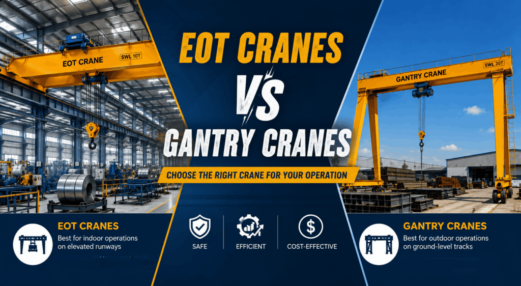 EOT Cranes vs Gantry Cranes